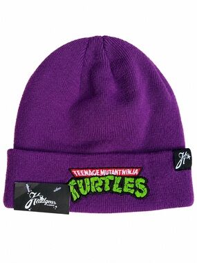 Teenage Mutant Ninja Turtles Purple Beanie Toque TMNT hat Headgear Classics